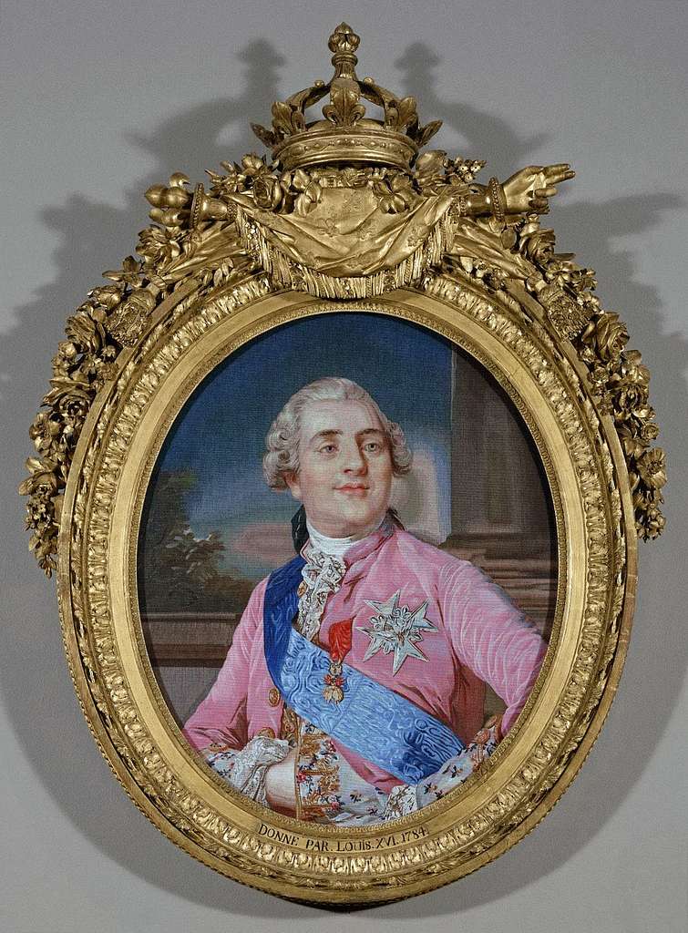 Portrait of Louis XVI of France in the Costume of the Order of the Holy  Spirit. Painting