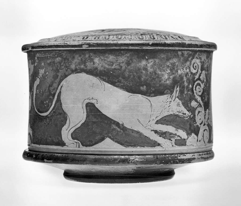 Ancient Attic Greek drinking cup in the shape of a dog's head, from the  necropoli di Celle at Falerii (4th c BCE) [535 x 480] : r/ArtefactPorn