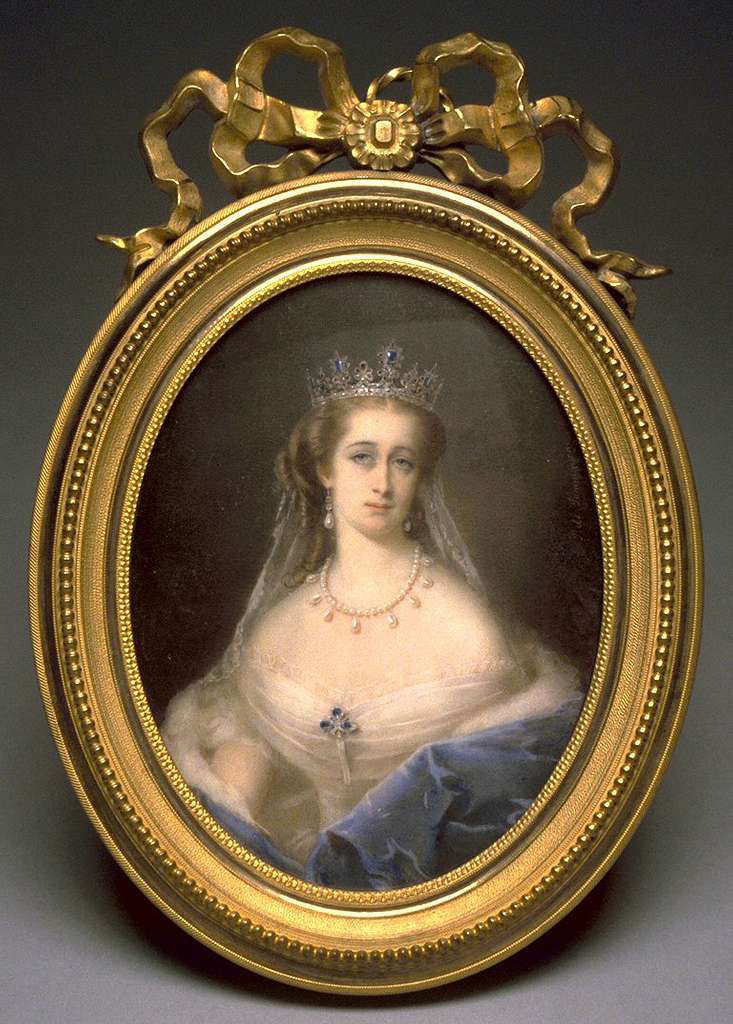A Cameo Creation, Framed Portrait of Empress Eugenie