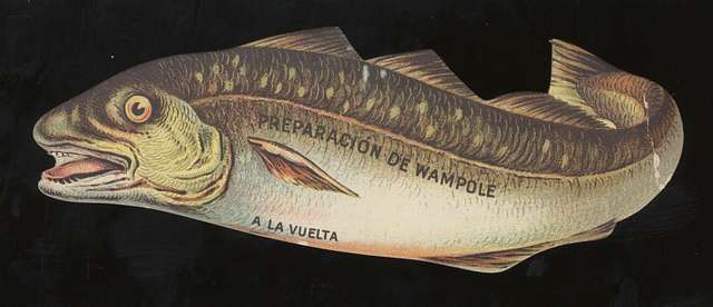 Poster Emulsion De Scott Higado Bacalao Liver Cod Fish Fisherman Vintage  Repro 