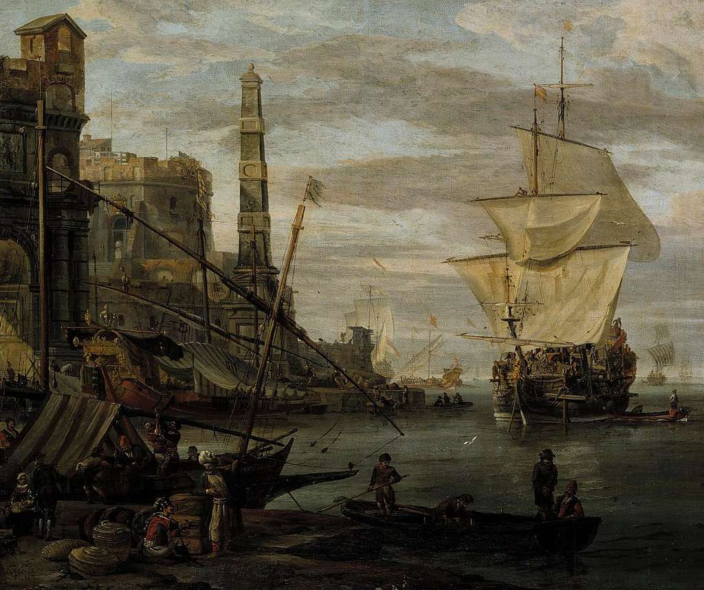 Климат 17 века. Abraham Storck картины. Abraham Storck. Harbour ship.