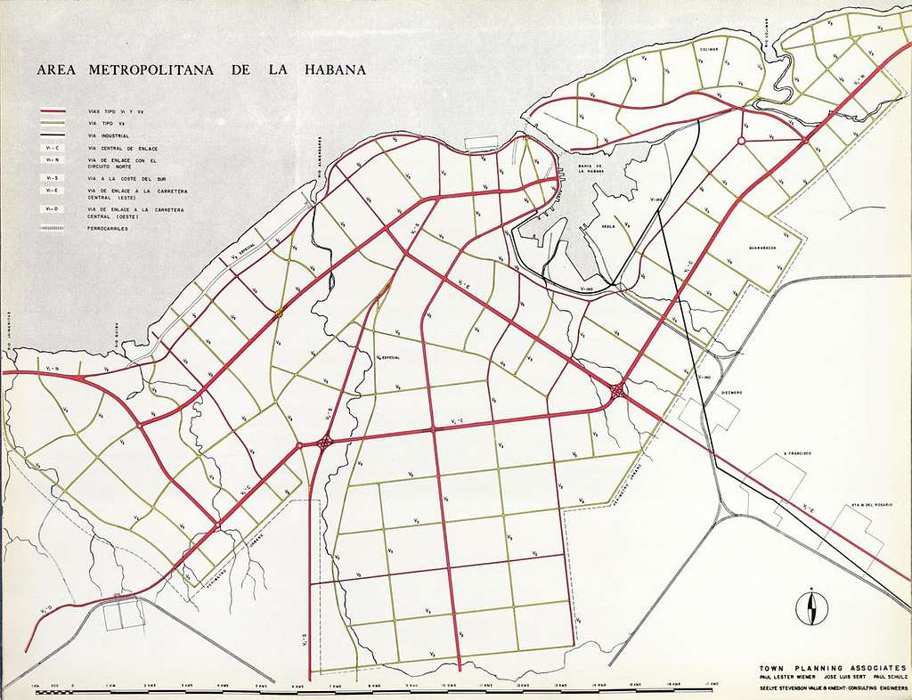 Havana Plan Piloto. New road system in the metropolitan area of