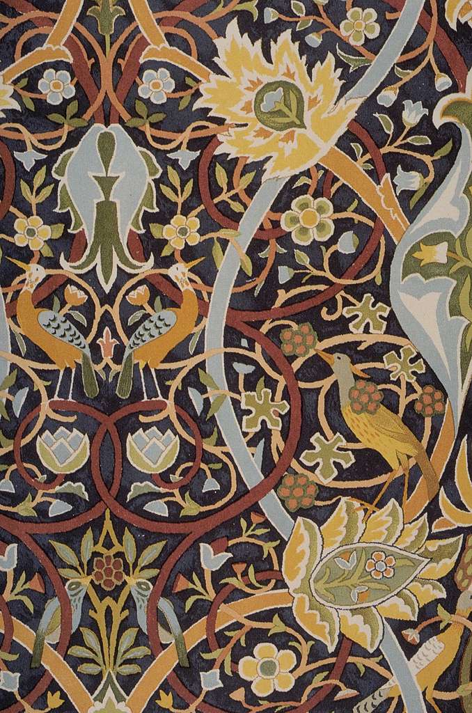 Morris Bullerswood carpet drawing detail c 1889 - PICRYL - Public ...