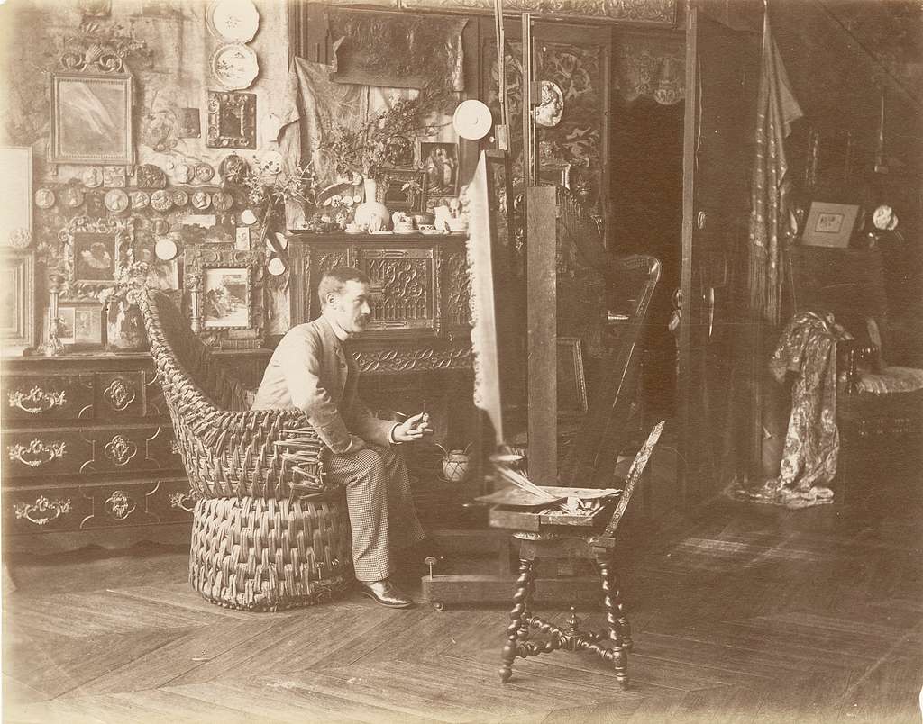 Walter Gay in his Paris studio by Edmond Bénard - PICRYL - Public Domain  Media Search Engine Public Domain Image