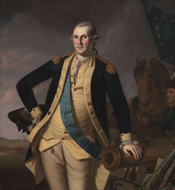 Charles Willson Peale - George Washington at the Battle of Princeton ...