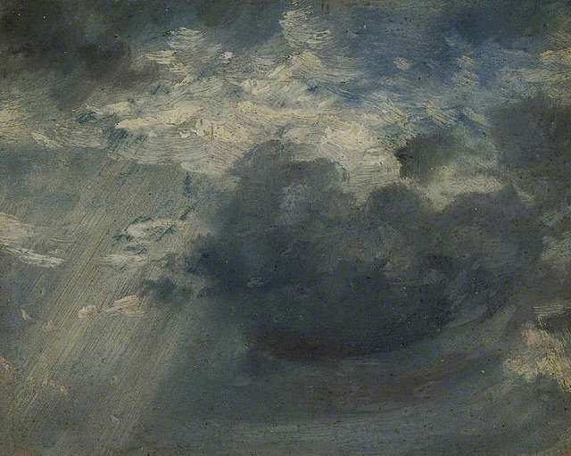 John Constable (1776-1837) - Sky Study with a Shaft of Sunlight - PD ...