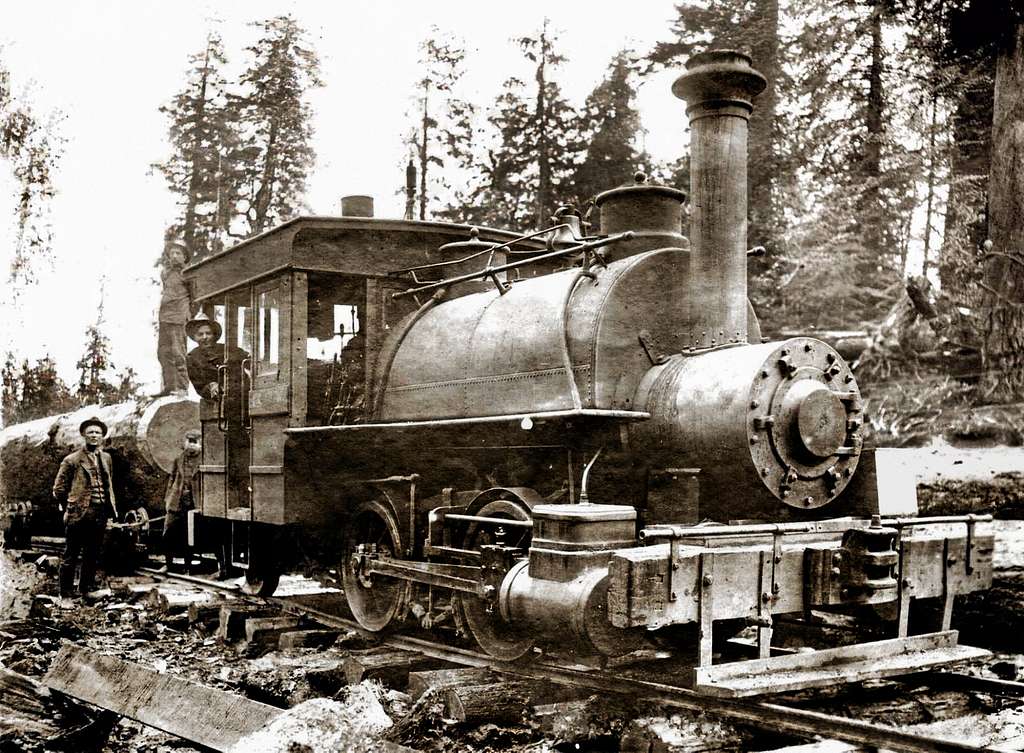 Logging Steam Locomotive B - Steam Locomotive, Public Domain Image ...