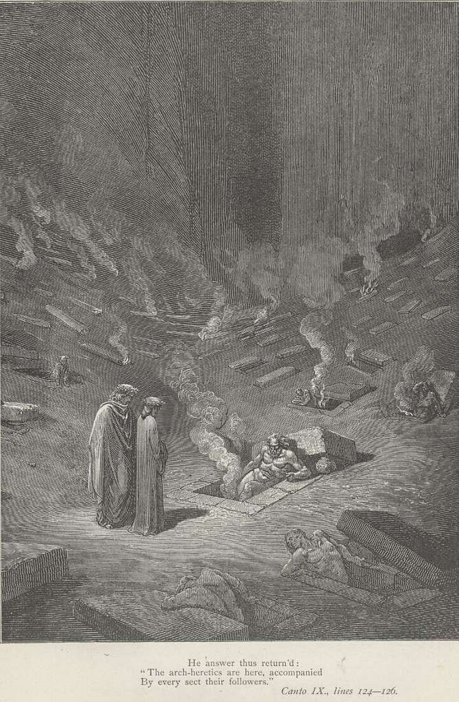 Gustave Dore Inferno Canto 9 verses 124 126 Gustav Dore