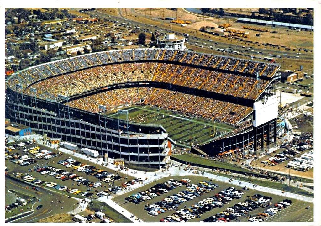 Atlanta Stadium aerial postcard