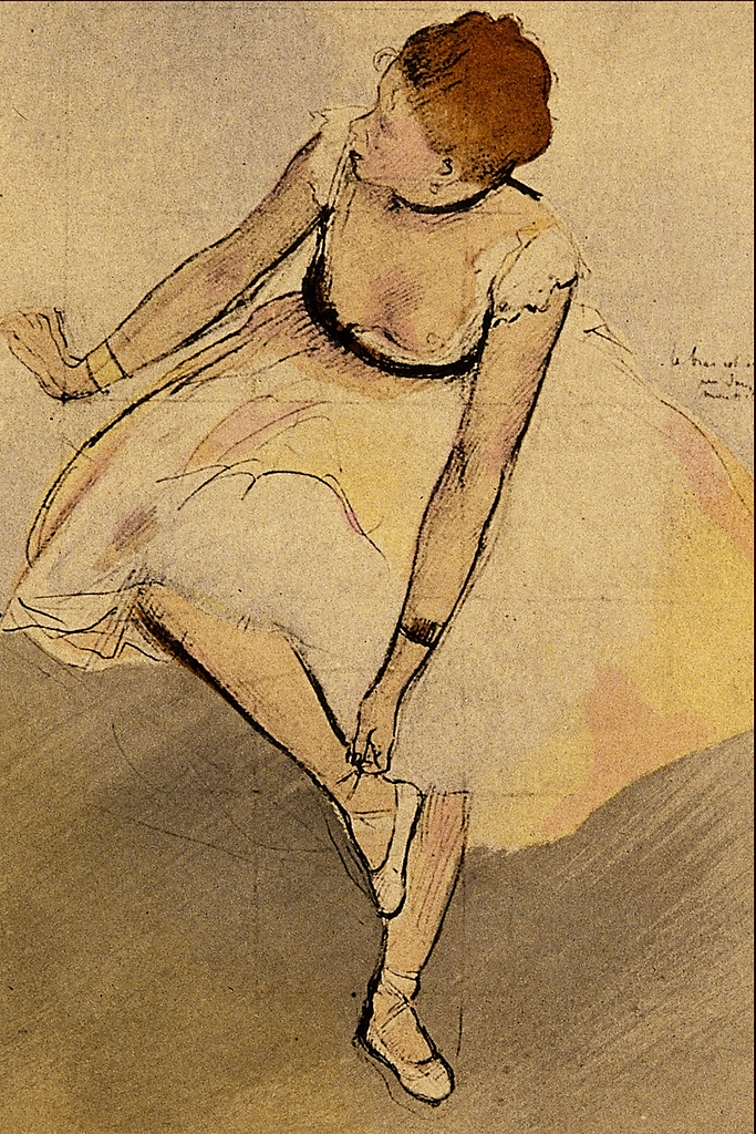 Sketches of Café Singers by Edgar Degas - Artvee