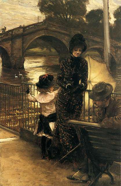 James Tissot By the Thames at Richmond PICRYL Public Domain