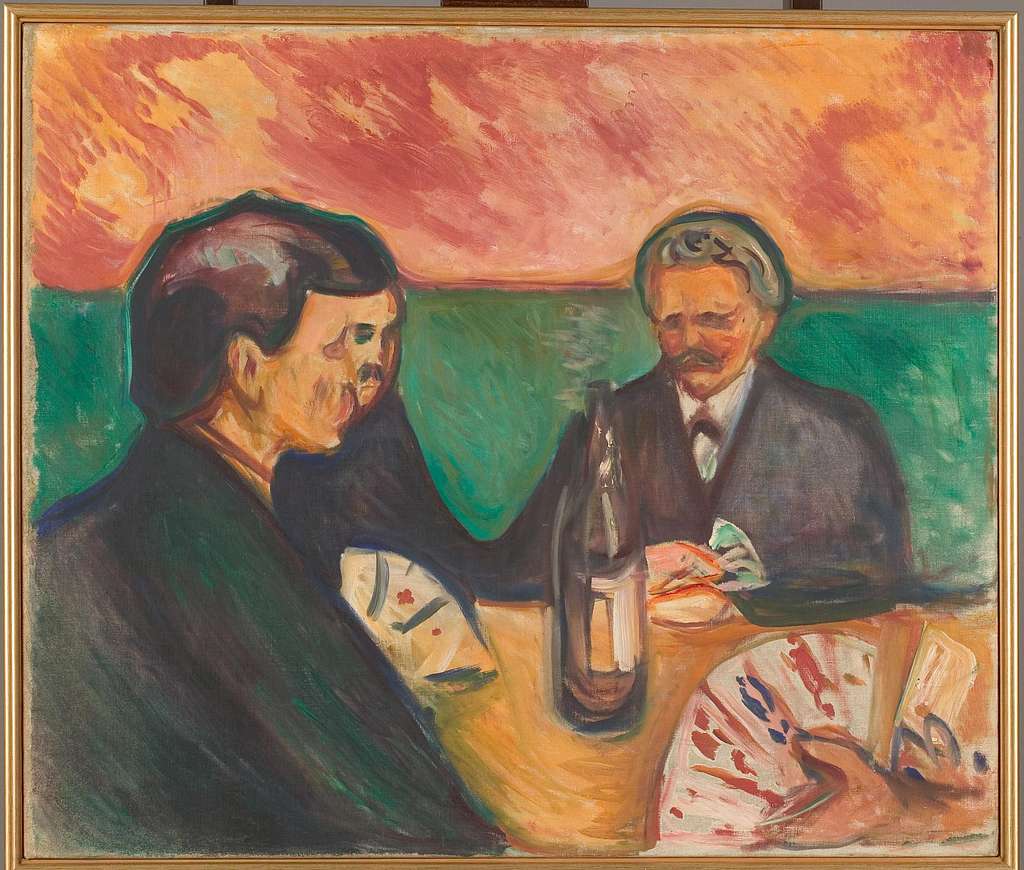 Edvard Munch - Card Players in Elgersburg - MM.M.00321 - Munch Museum 