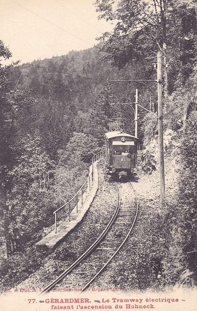 Largeron 77 - GERARDMER - Le Tramway électrique faisant l'ascension du ...