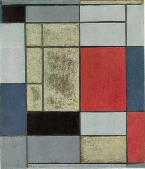 Piet Mondriaan - Composition I - B108 - Piet Mondrian, catalogue ...