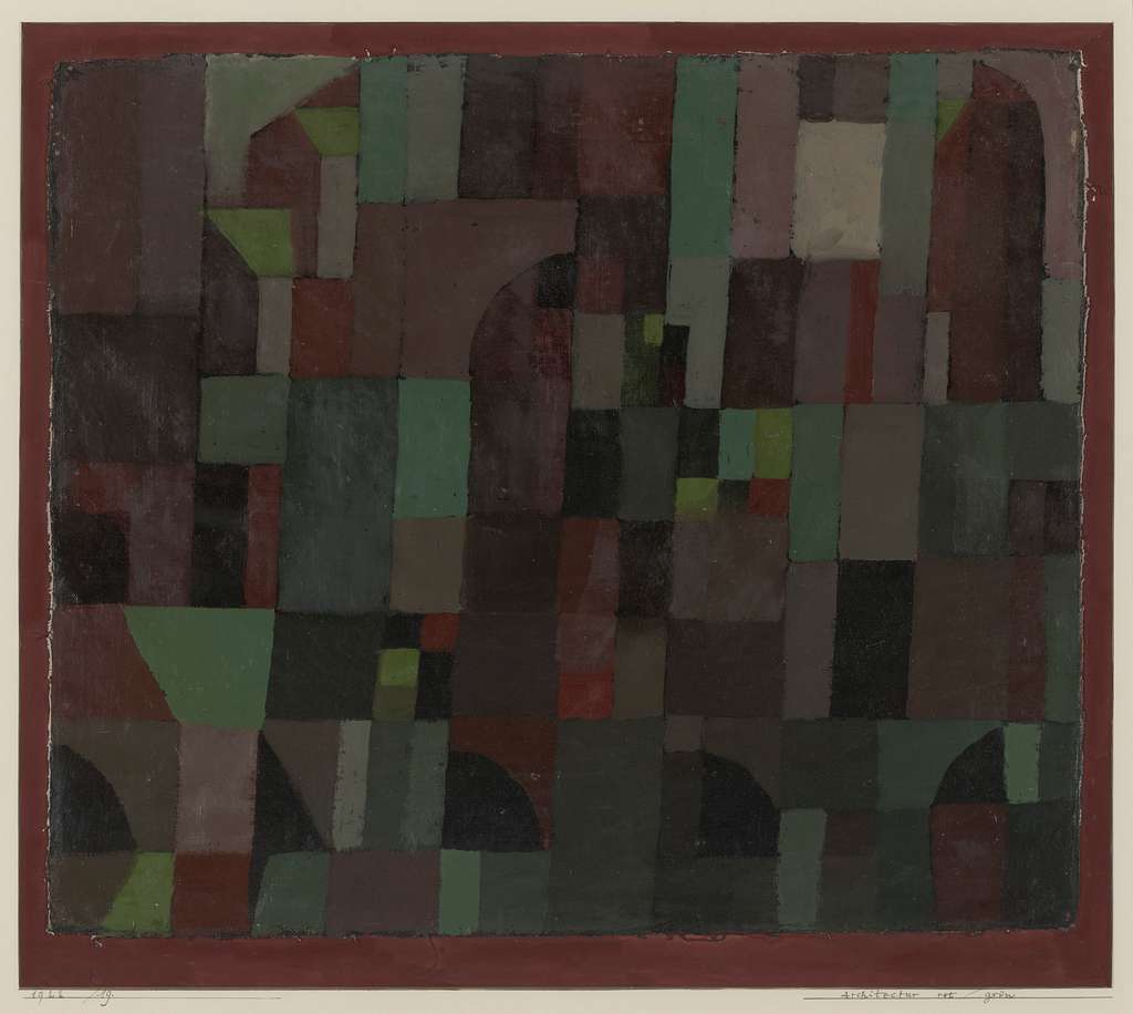 Paul Klee Red Green Architecture Yellow Violet Gradation 1941533 Yale University Art
