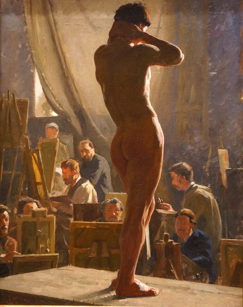 Academic nude (Tuxen) - Public domain painting - PICRYL - Public Domain  Media Search Engine Public Domain Image