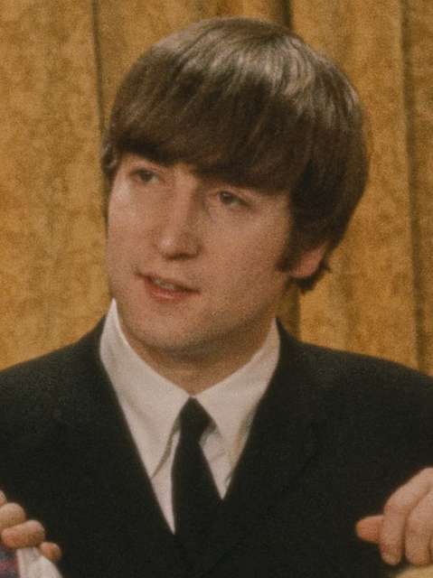 John Lennon at the Ed Sullivan Show in 1964 (cropped) - PICRYL Public ...