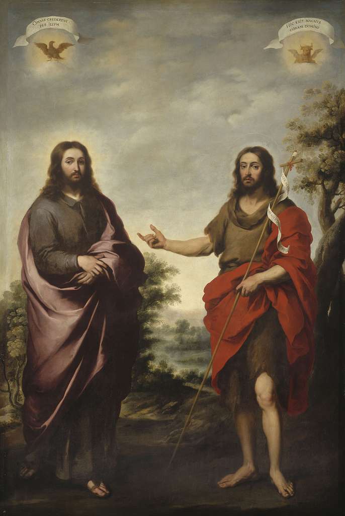 Bartolomé Estéban Murillo - Saint John the Baptist Pointing to Christ ...