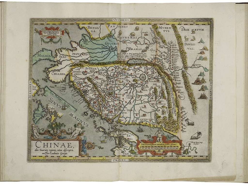 Map Of China By Abraham Ortelius - Public Domain Old Map - PICRYL ...