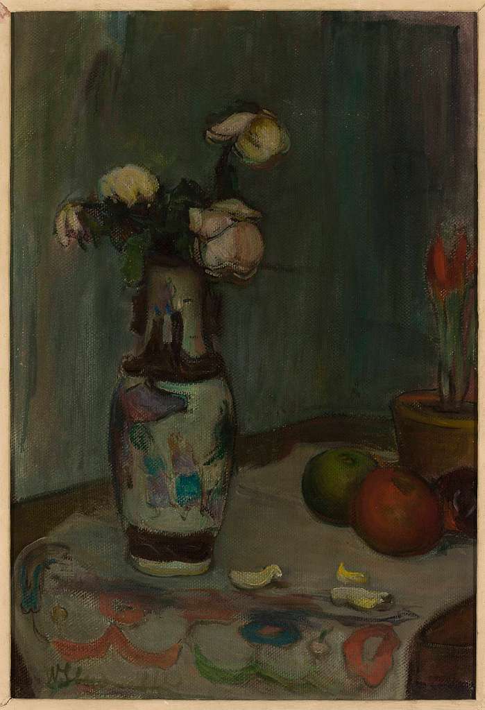 Władysław Ślewiński - White roses in a vase - MP 109 MNW - National ...