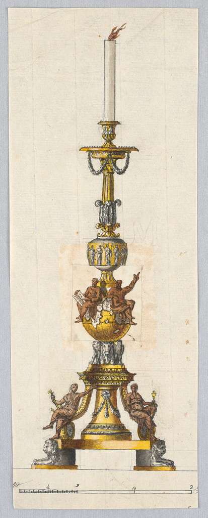 Drawing, Design for a Candlestick, early 19th century (CH 18547817 ...