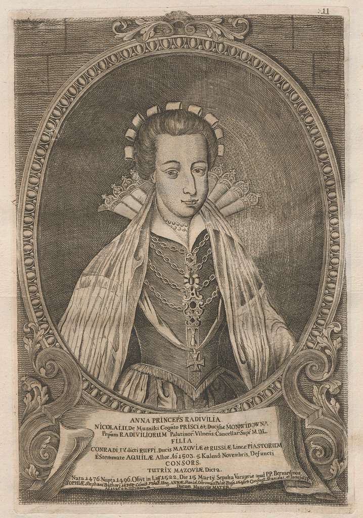 Anna Radziwiłłówna - Public domain portrait engraving - PICRYL - Public ...