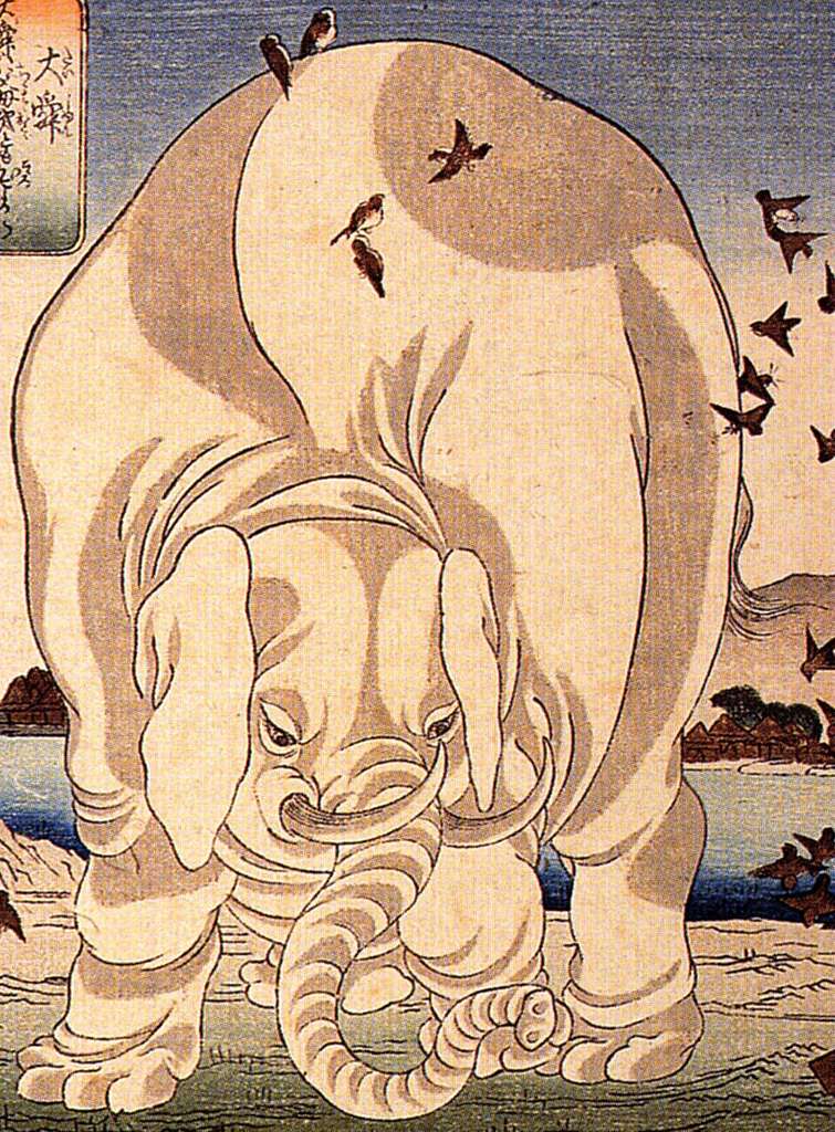 Elephant and Whale Screens by Ito Jakuchu (Miho Museum)L - PICRYL - Public  Domain Media Search Engine Public Domain Search