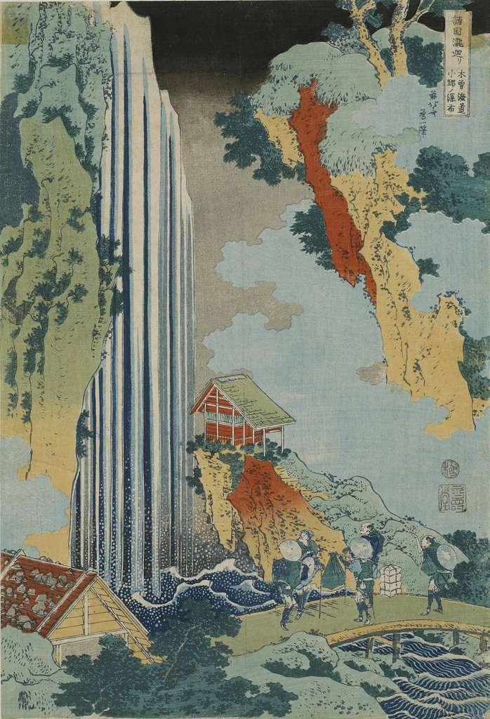 File:Katsushika Hokusai Waterfall in Yoshino.jpg - Wikimedia Commons