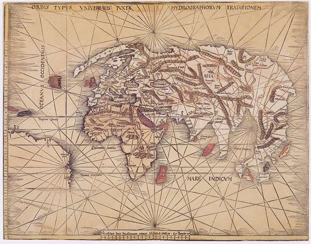 Orbis Typus Universalis - Waldseemüller 1506 map - PICRYL Public Domain