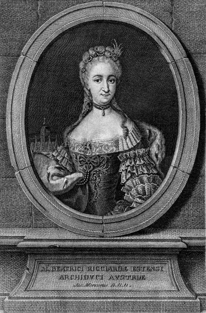 Drawing of Maria Beatrice d Este Archduchess of Austria PICRYL