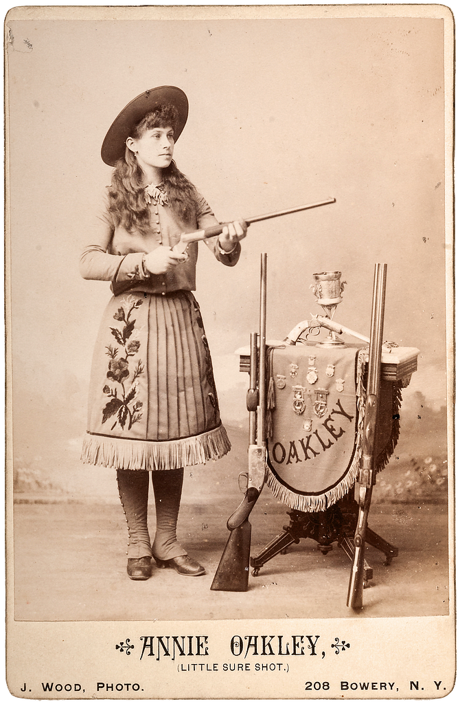 Annie Oakley by J Wood Cabinet - Public domain photogrpaph - PICRYL -  Public Domain Media Search Engine Public Domain Search