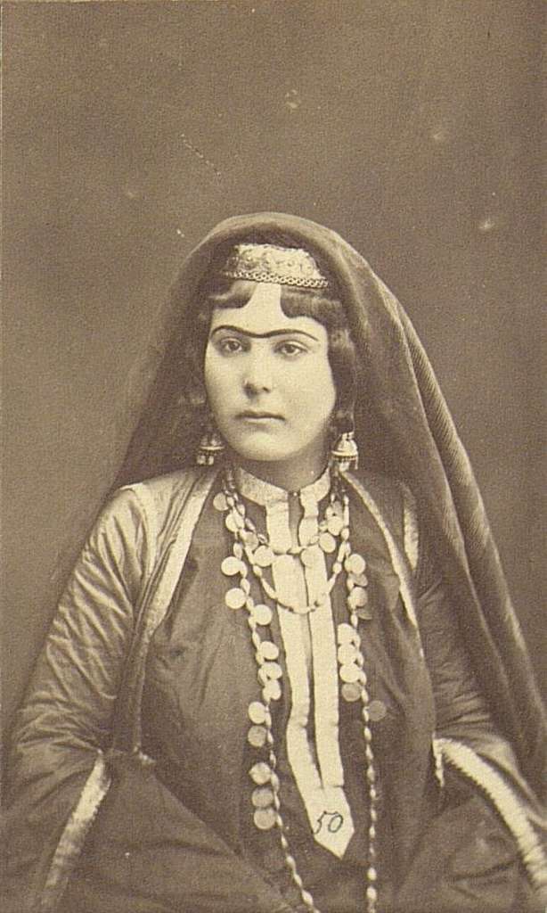 Traditionally married Kumyk, Crimean Tatar and Karaim women wore styled ...