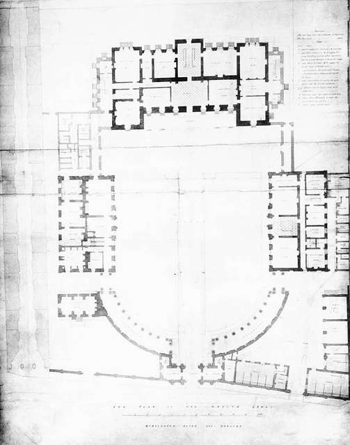 Burlington House ground floor plan by Samuel Ware in connection with ...