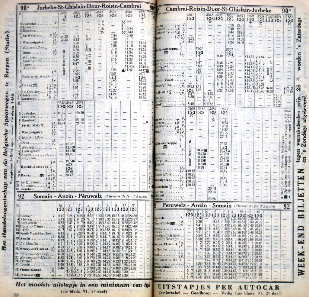 French Belgian train timetables in 1933 - PICRYL - Public Domain Media ...