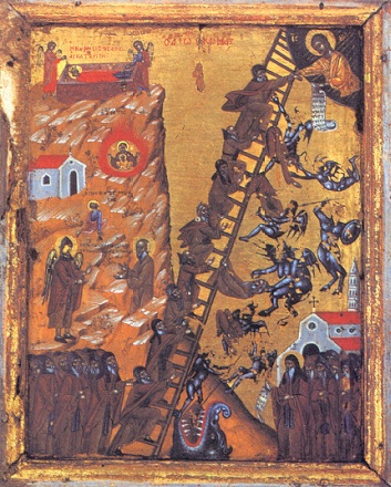 Ladder of Divine Ascent (Sinai) Icon - F148 - Legacy Icons