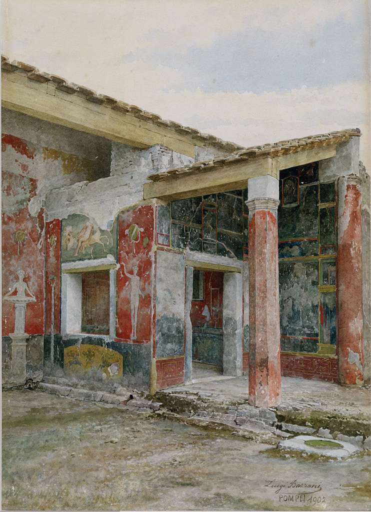 House of Sallust, Pompeii. Date/Period: 1846. Salted paper print