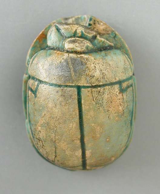 Scarab depicting sphinx labelled as Thutmose III LACMA 50.4.5.4 (2 of 2 ...