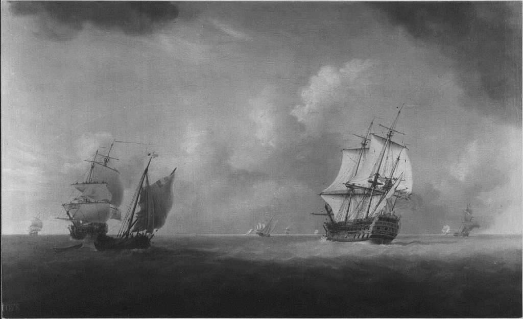 British School, Early Georgian - Ships in a Breeze - RCIN 401541 - Royal  Collection - PICRYL - Public Domain Media Search Engine Public Domain Search