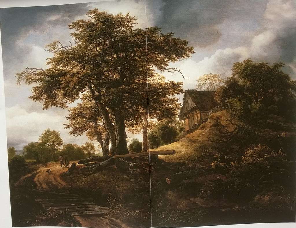 Jacob van Ruisdael - The Cottage under the Tree - PICRYL Public Domain ...