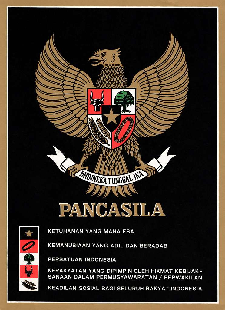 Garuda Pancasila Poster Color Picryl Public Domain Search