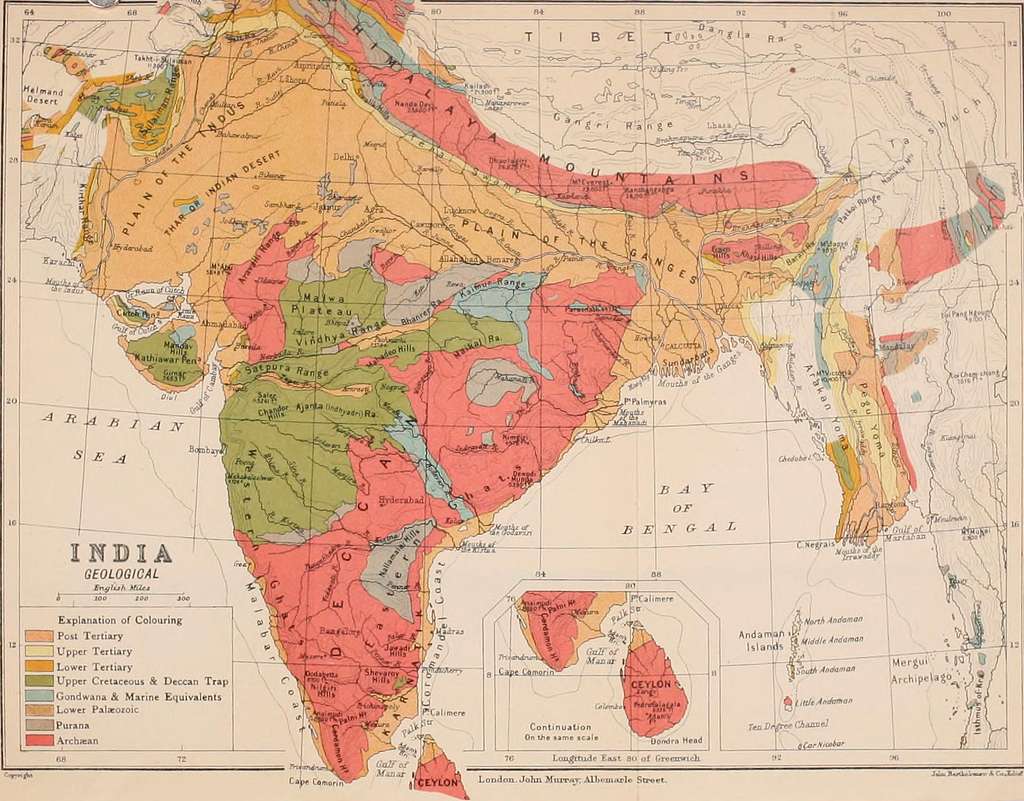 Geological Map Of India 1911 Picryl Public Domain Search