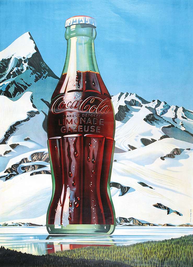 Poster Coca-Cola Switzerland c1940 - PICRYL - Public Domain Media ...