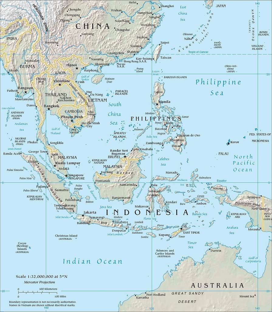 Southeast asia - Public domain geographic map - PICRYL - Public Domain  Media Search Engine Public Domain Search