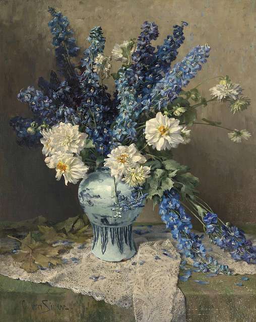 100 Still Life Paintings Of Flowers In Vases Image: PICRYL - Public Domain  Media Search Engine Public Domain Search}