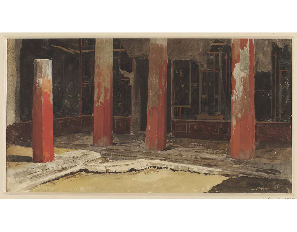 House of Sallust, Pompeii. Date/Period: 1846. Salted paper print