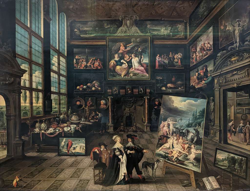 Intérieur d'une galerie de tableaux et d'objets d'art - Cornelis de ...