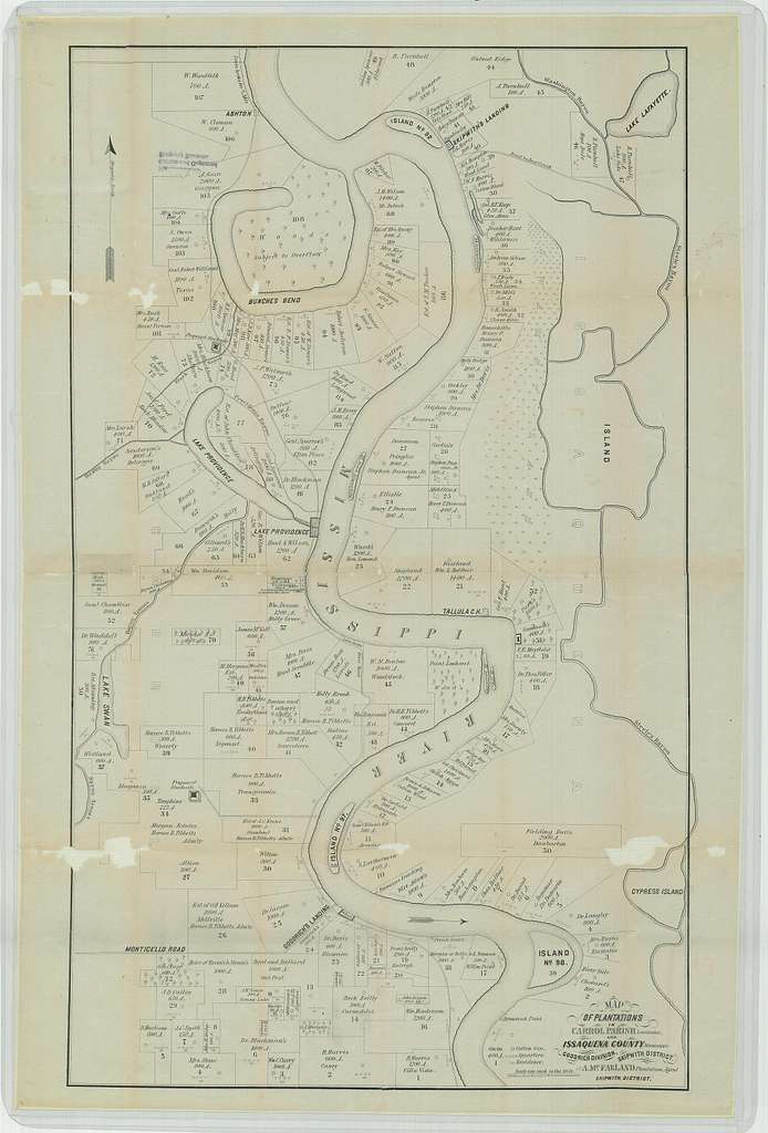 Die staaten von Arkansas, Mississippi, Louisiana & Alabama 1850 - Old map  by MEYER