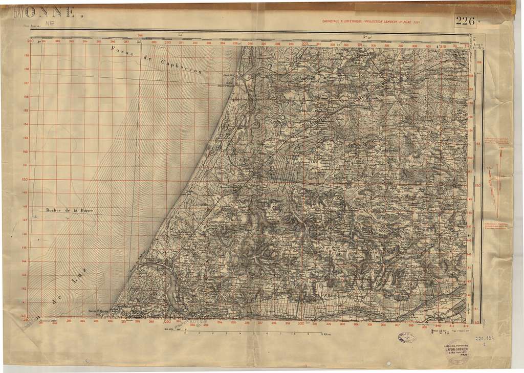 Carte de la France dite de l'État-major. Échelle 1 - 50.000 - France ...