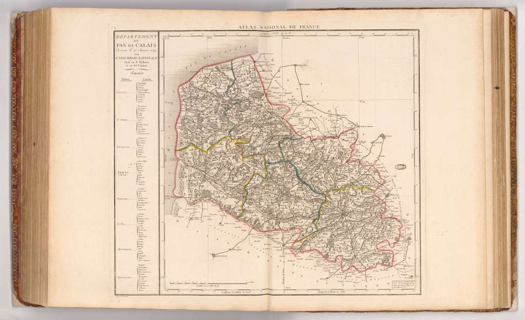 Carte du département du Pas-de-Calais - 1800 - PICRYL - Public Domain ...