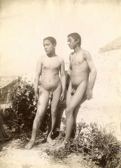 Gloeden Wilhelm Von N Two Naked Boys In A Garden Picryl Public Domain